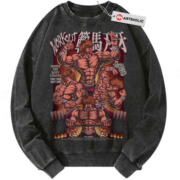 Baki Hanma Sweatshirt, Anime Sweatshirt, Vintage Sweater