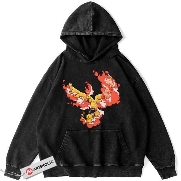Moltres Hoodie, Pokemon Hoodie, Anime Hoodie, Vintage Hoodie