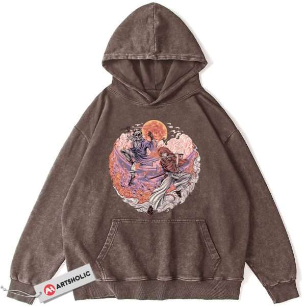 Kenshin Himura vs Shishio Makoto Hoodie, Rurouni Kenshin Hoodie, Anime Hoodie, Vintage Hoodie