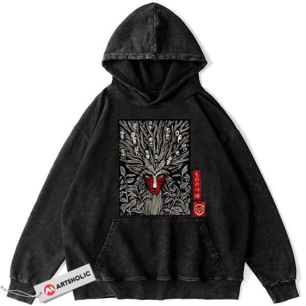 Princess Mononoke Hoodie, Studio Ghibli Hoodie, Anime Hoodie, Vintage Hoodie