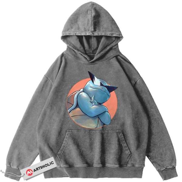 Squirtle Hoodie, Pokemon Hoodie, Anime Hoodie, Vintage Hoodie