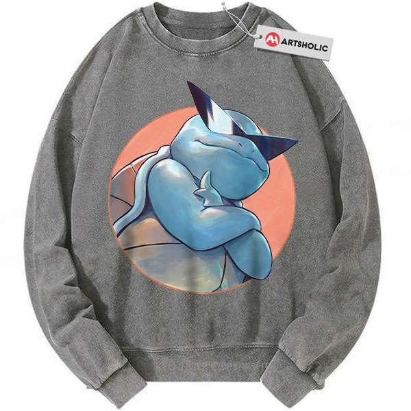 Squirtle Sweatshirt, Pokemon Sweatshirt, Anime Sweatshirt, Vintage Sweatshirt