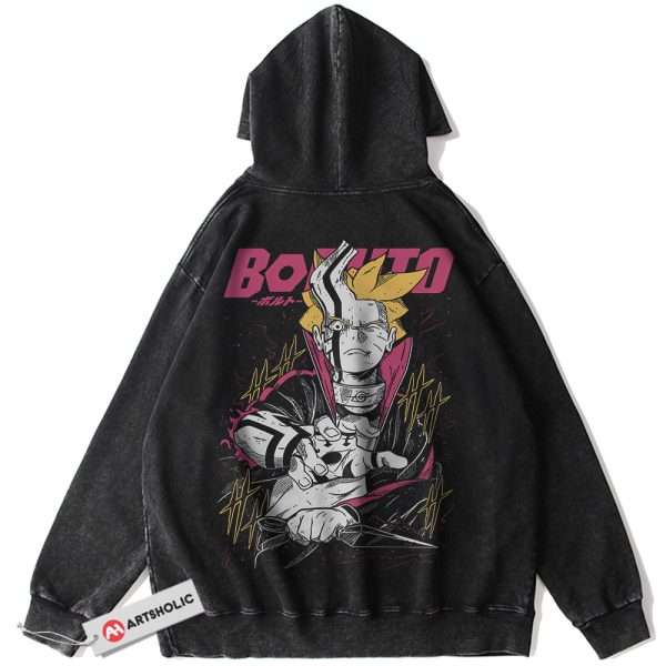 Boruto Hoodie, Naruto Hoodie, Anime Hoodie, Vintage Hoodie