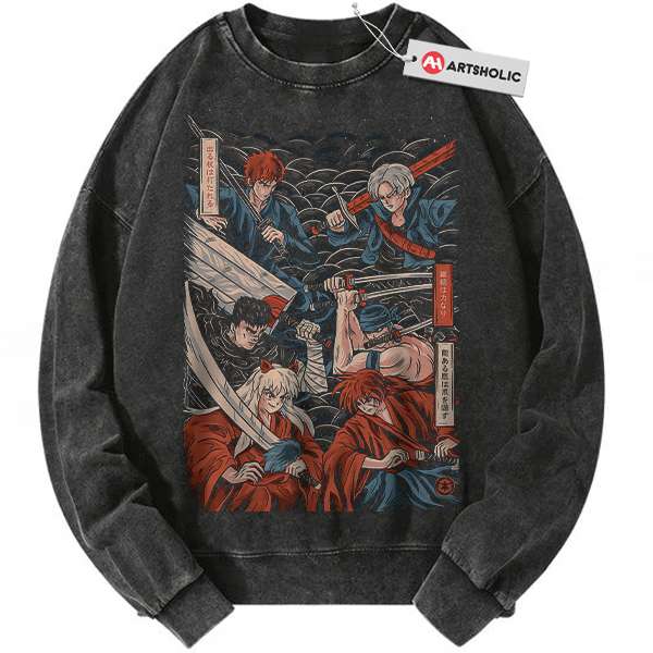 Inuyasha Sweatshirt, Guts Sweatshirt, Zoro Sweatshirt, Ichigo Sweatshirt, Trunks Sweatshirt, Kenshin Himura Sweatshirt, Anime Sweatshirt, Vintage Sweater