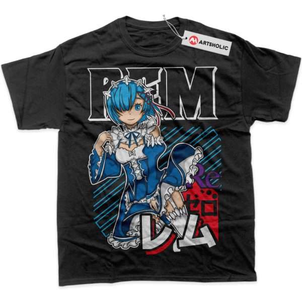 Rem Shirt, Re:Zero Shirt, Anime Shirt, Graphic T-Shirt
