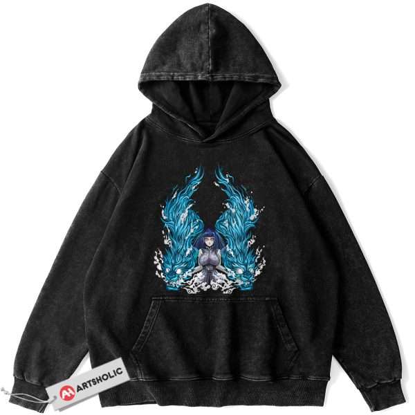 Hinata Hyuga Hoodie, Naruto Hoodie, Anime Hoodie, Vintage Hoodie
