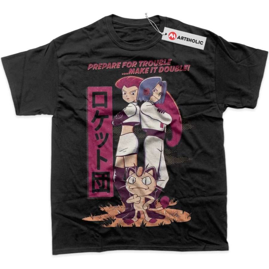 Team Rocket Shirt, Pokemon Shirt, Anime Shirt, Graphic T-Shirt