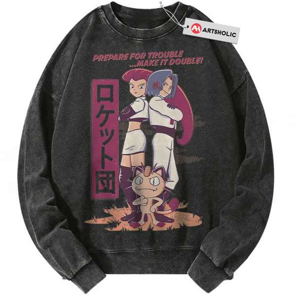 Team Rocket Sweatshirt, Pokemon Sweatshirt, Anime Sweatshirt, Vintage Sweatshirt