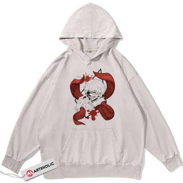 Ken Kaneki Hoodie, Tokyo Ghoul Hoodie, Anime Hoodie, Vintage Hoodie