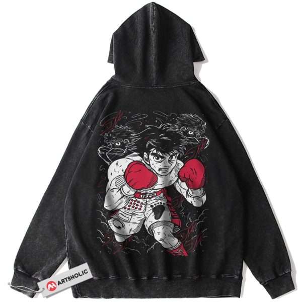 Ippo Makunouchi Hoodie, Hajime no Ippo Hoodie, Anime Hoodie, Vintage Hoodie