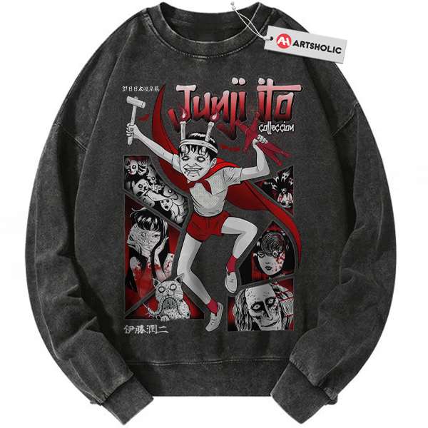 Junji Ito Collection Sweatshirt, Halloween Sweatshirt, Anime Sweatshirt, Vintage Sweater