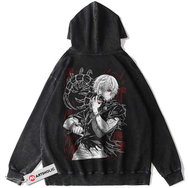 Ken Kaneki Hoodie, Tokyo Ghoul Hoodie, Anime Hoodie, Vintage Hoodie