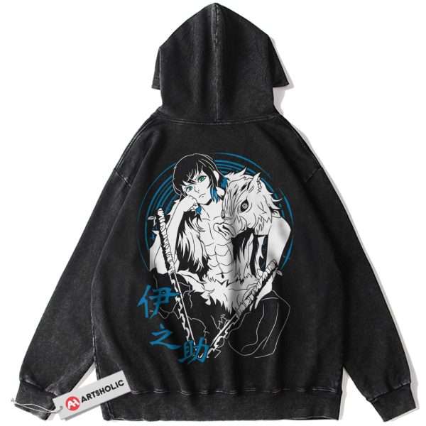 Inosuke Hashibira Hoodie, Demon Slayer Hoodie, Anime Hoodie, Vintage Hoodie