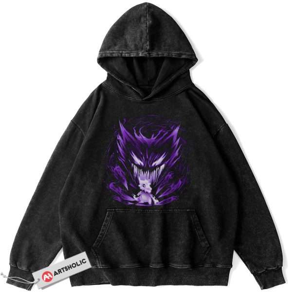 Cubone vs Haunter Hoodie, Pokemon Hoodie, Anime Hoodie, Vintage Hoodie