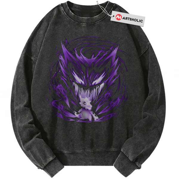 Cubone vs Haunter Sweatshirt, Pokemon Sweatshirt, Anime Sweatshirt, Vintage Sweater
