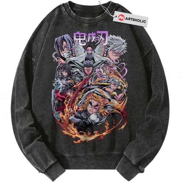 Demon Slayer Sweatshirt, Anime Sweatshirt, Vintage Sweatshirt