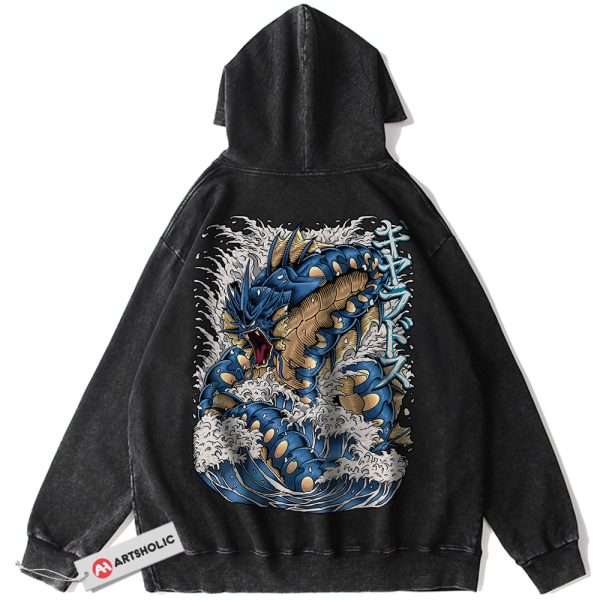 Gyarados Hoodie, Pokemon Hoodie, Anime Hoodie, Vintage Hoodie
