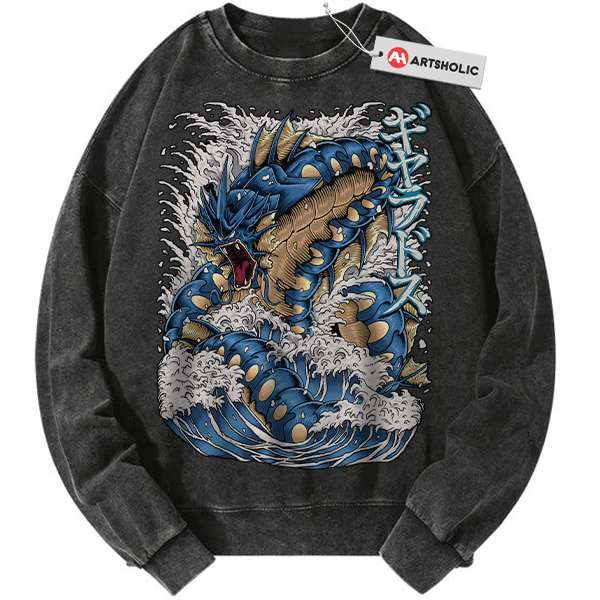 Gyarados Sweatshirt, Pokemon Sweatshirt, Anime Sweatshirt, Vintage Sweater