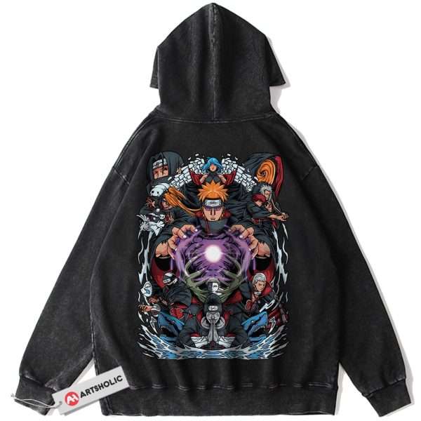 Akatsuki Hoodie, Naruto Hoodie, Anime Hoodie, Vintage Hoodie