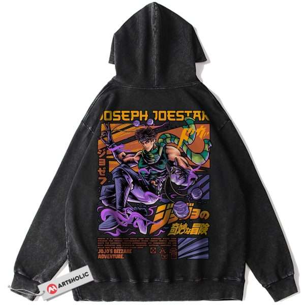 Joseph Joestar Hoodie, JoJo's Bizarre Adventure Hoodie, Anime Hoodie, Vintage Hoodie