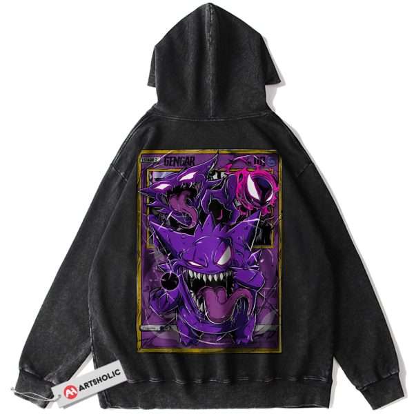 Gengar Hoodie, Pokemon Hoodie, Anime Hoodie, Vintage Hoodie