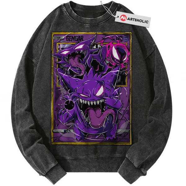 Gengar Sweatshirt, Pokemon Sweatshirt, Anime Sweatshirt, Vintage Sweater