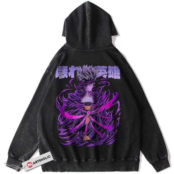 Satoru Gojo Hoodie, Jujutsu Kaisen Hoodie, Anime Hoodie, Vintage Hoodie