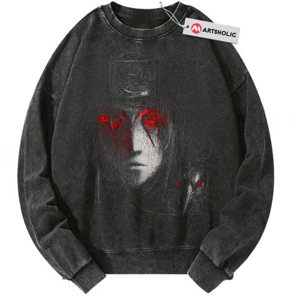 Itachi Uchiha Sweatshirt, Akatsuki Sweatshirt, Naruto Sweatshirt, Anime Sweatshirt, Vintage Sweater
