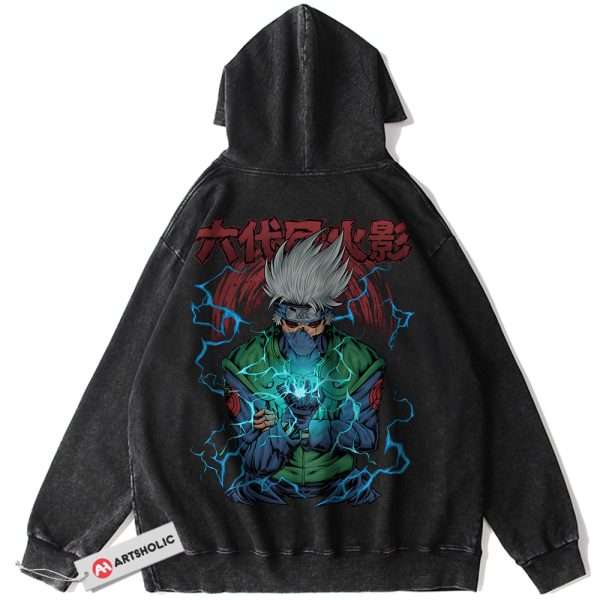 Kakashi Hatake Hoodie, Naruto Hoodie, Anime Hoodie, Vintage Hoodie