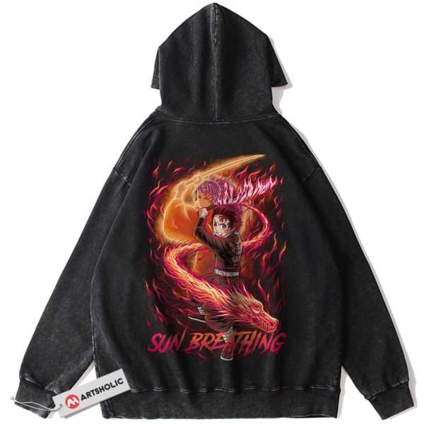 Tanjiro Kamado Hoodie, Demon Slayer Hoodie, Anime Hoodie, Vintage Hoodie