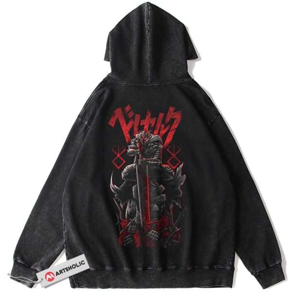 Guts Hoodie, Berserk Hoodie, Anime Hoodie, Vintage Hoodie
