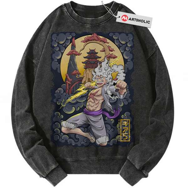Monkey D Luffy Sweatshirt, One Piece Sweatshirt, Anime Sweatshirt, Vintage Sweater