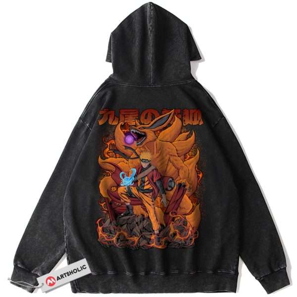 Kurama Hoodie, Naruto Hoodie, Anime Hoodie, Vintage Hoodie