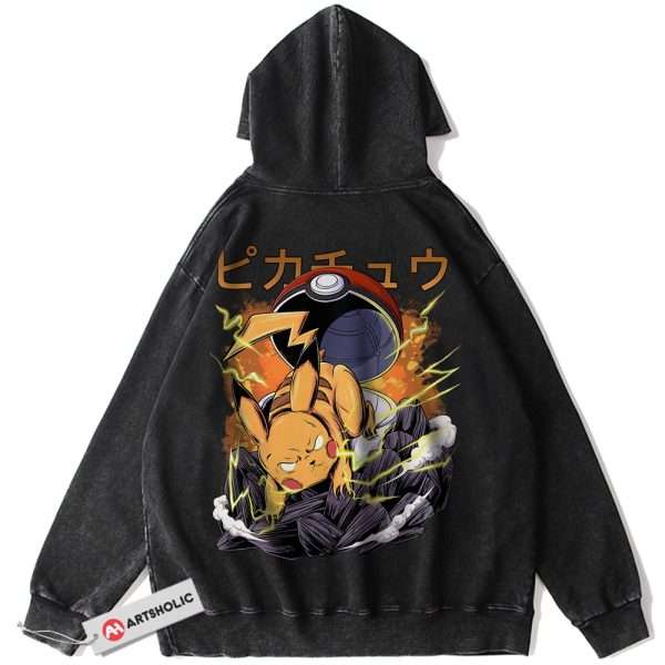 Pikachu Hoodie, Pokemon Hoodie, Anime Hoodie, Vintage Hoodie