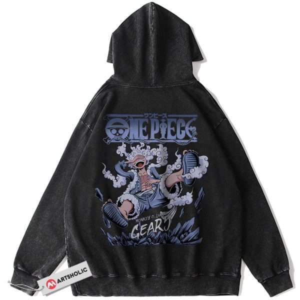 Monkey D Luffy Gear 5 Hoodie, One Piece Hoodie, Anime Hoodie, Vintage Hoodie