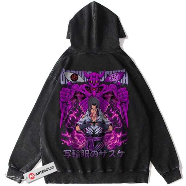 Sasuke Uchiha Hoodie, Naruto Hoodie, Anime Hoodie, Vintage Hoodie