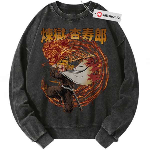Kyojuro Rengoku Sweatshirt, Demon Slayer Sweatshirt, Anime Sweatshirt, Vintage Sweater
