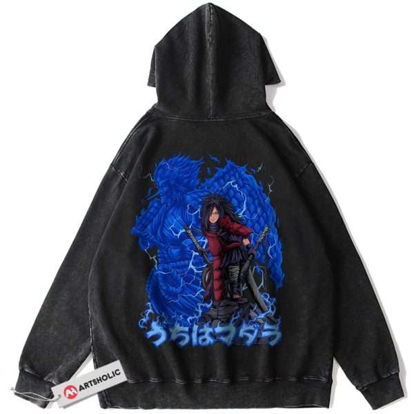 Madara Uchiha Hoodie, Naruto Hoodie, Anime Hoodie, Vintage Hoodie