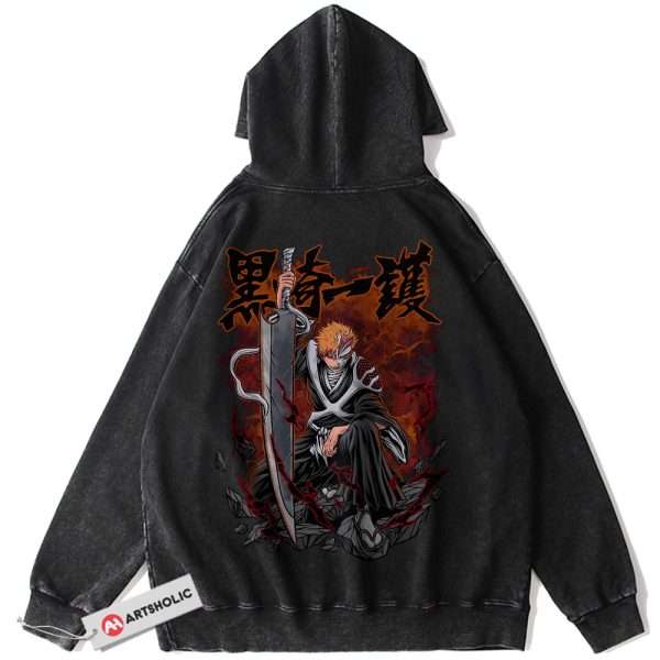 Ichigo Kurosaki Hoodie, Bleach Hoodie, Anime Hoodie, Vintage Hoodie