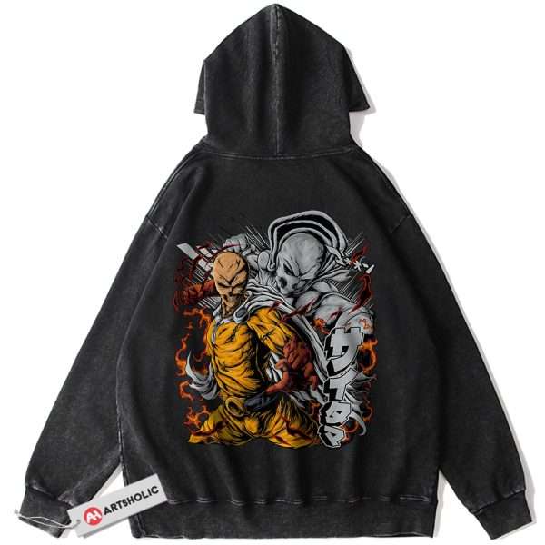 Saitama Hoodie, One Punch Man Hoodie, Anime Shirt, Vintage Hoodie