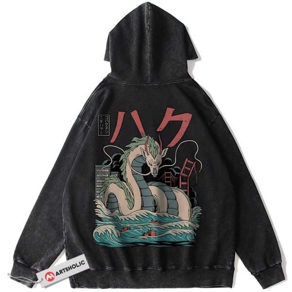Haku Hoodie, Spirited Away Hoodie, Studio Ghibli Hoodie, Anime Hoodie, Vintage Hoodie