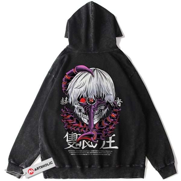 Ken Kaneki Hoodie, Tokyo Ghoul Hoodie, Anime Hoodie, Vintage Hoodie