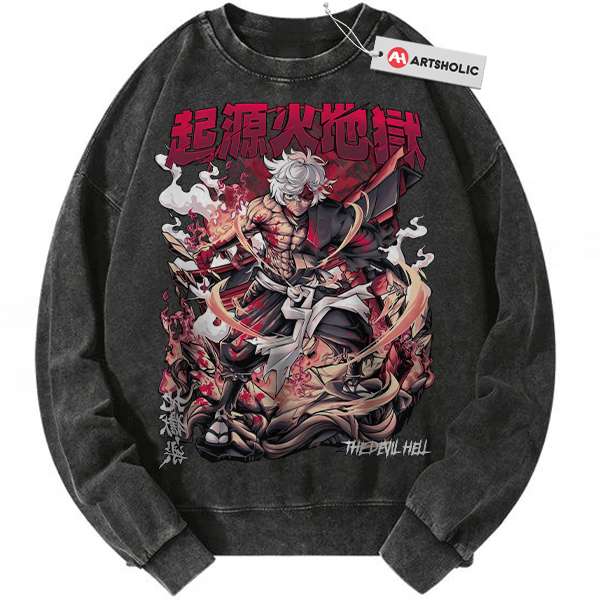 Gabimaru Sweatshirt, Hell’s Paradise Sweatshirt, Anime Sweatshirt, Vintage Sweatshirt