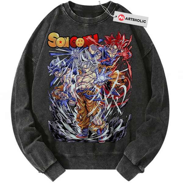 Son Goku Sweatshirt, Dragon Ball Z Sweatshirt, DBZ Sweatshirt, Anime Sweatshirt, Vintage Sweater