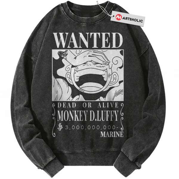 Monkey D Luffy Sweatshirt, One Piece Sweatshirt, Anime Sweatshirt, Vintage Sweatshirt