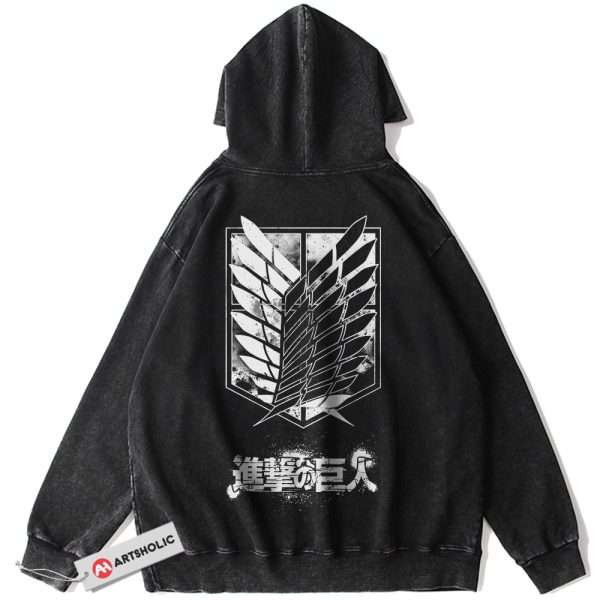 Attack On Titan Hoodie, AOT Hoodie, Anime Hoodie, Vintage Hoodie