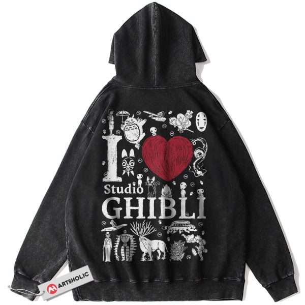 Studio Ghibli Hoodie, Anime Hoodie, Vintage Hoodie