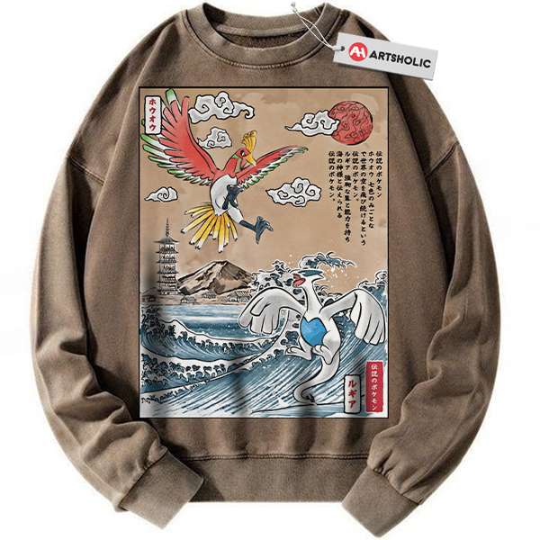 Lugia vs Ho-oh Sweatshirt, Pokemon Sweatshirt, Anime Sweatshirt, Vintage Sweater