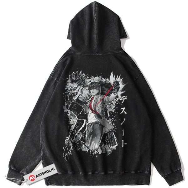 Light Yagami Hoodie, Ryuk Hoodie, Death Note Hoodie, Anime Hoodie, Vintage Hoodie
