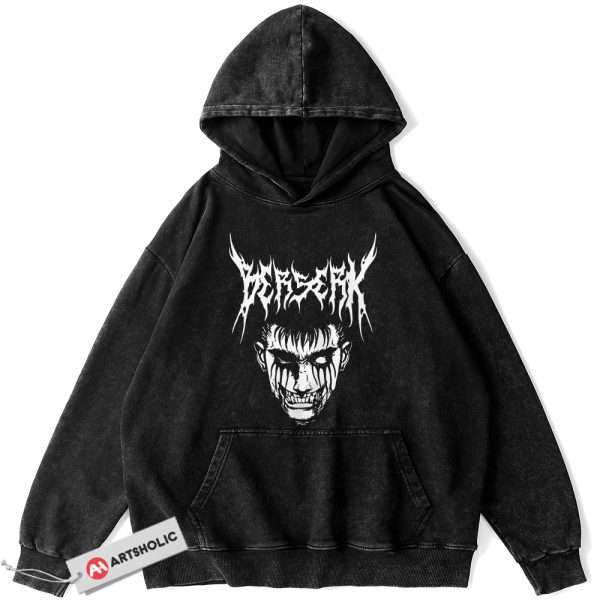 Guts Hoodie, Berserk Hoodie, Anime Hoodie, Vintage Hoodie